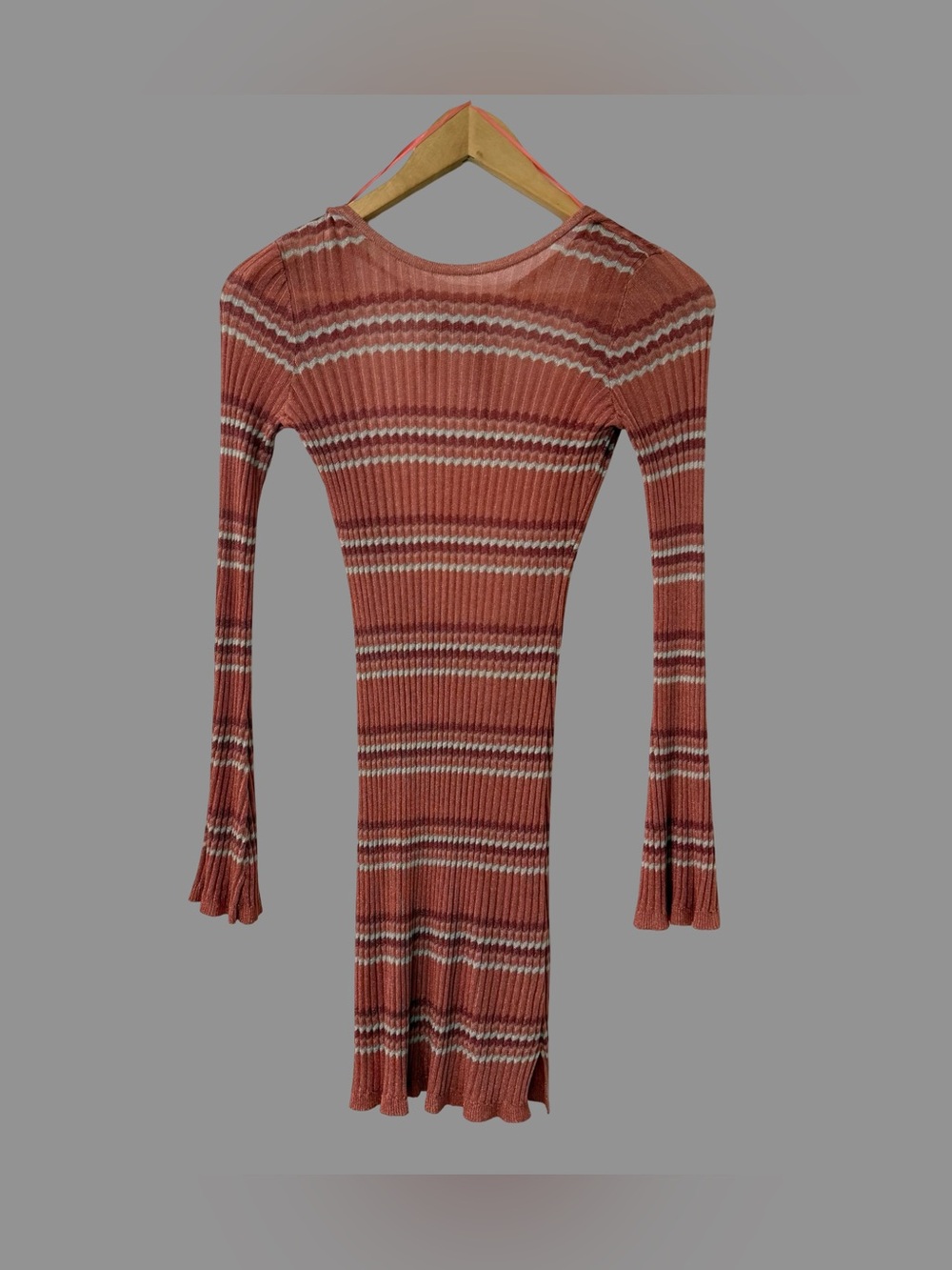 L Space Swimwear See Through Sparkly Open Back Long Sleeve Dress S/P ($125)